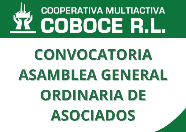 CONVOCATORIA ASAMBLEA GENERAL ORDINARIA DE ASOCIADOS