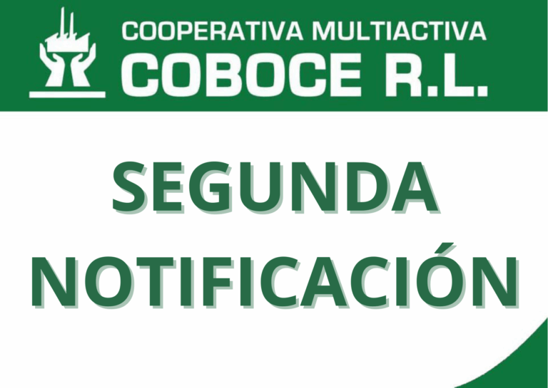 SEGUNDA NOTIFICACIÓN